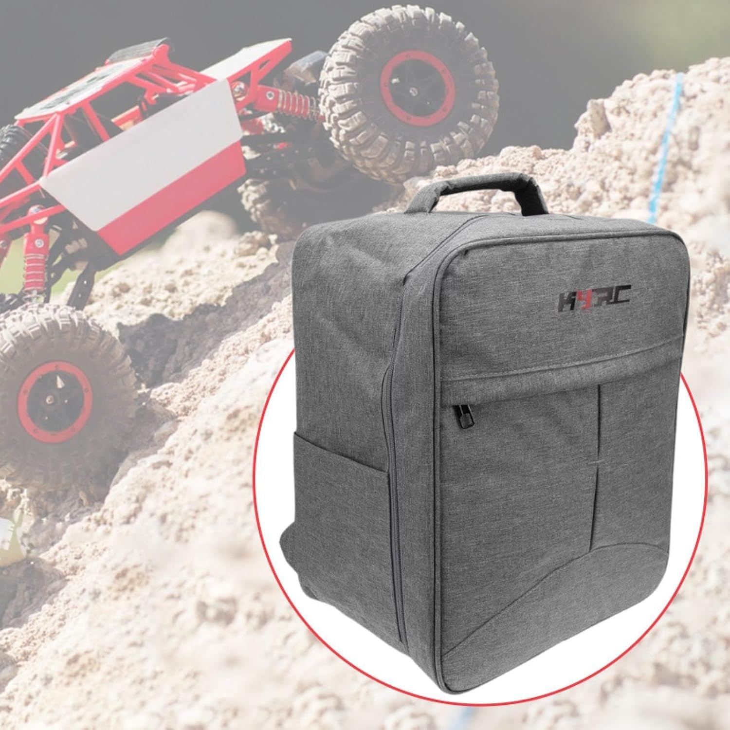 RCカー収納バッグ 布製 軽量 持ち運び快適 内部固定ストラップ 保護力強い 多用途 収納力 防塵 防湿 RCドリフト・オフロード・