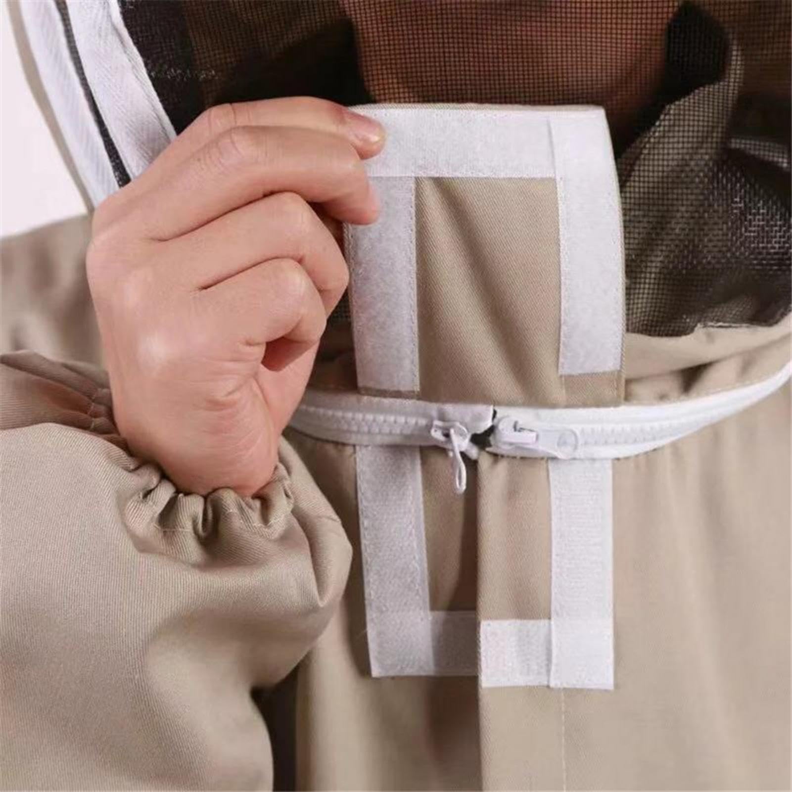Bienenanzug - Imkeranzug Stichfest Mit Handschuhe Für Damen Und Herren | Imker Kostüm Erwachsene Aus Halbe Baumwolle | Imker Schutzanzug | Ganzkörper Imkerkleidung Imkerausrüstung