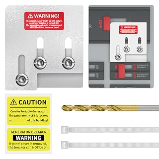 Marsflex Generator Interlock Kit for Square D QO or Homeline 150 or 200 Amp Panels, 1 3/8 Inches Spacing Between Main and Generator Breaker, Professional and Safe Interlock Kit, Easy Installation