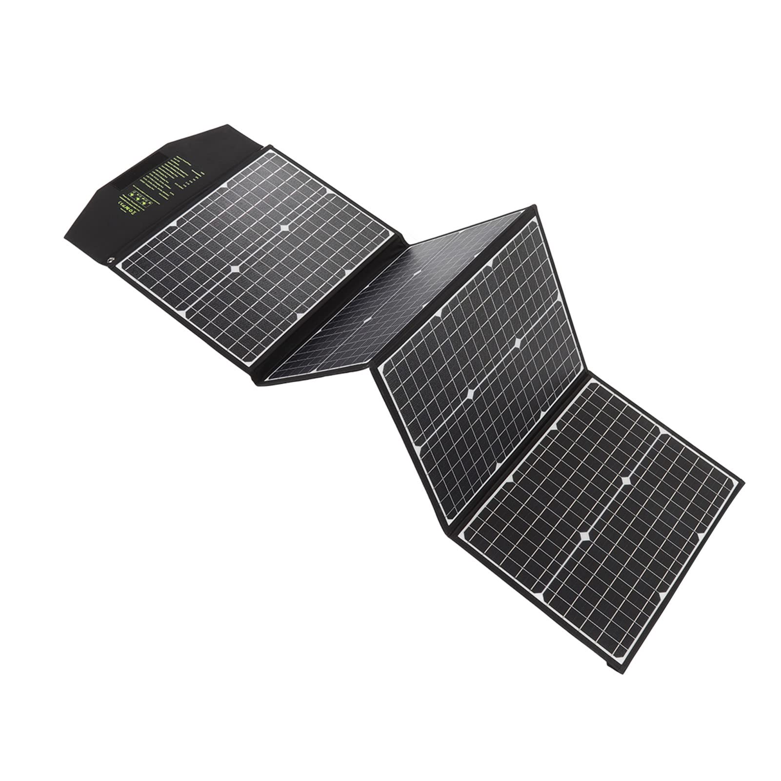 Fdit Panel Solar Monocristalino de 100W, Panel Solar Plegable Portátil, | 100W para Camping Al Aire Libre, 23% de Eficiencia, ETFE Impermeable, Protección Segura contra Sobrecorriente, Carga