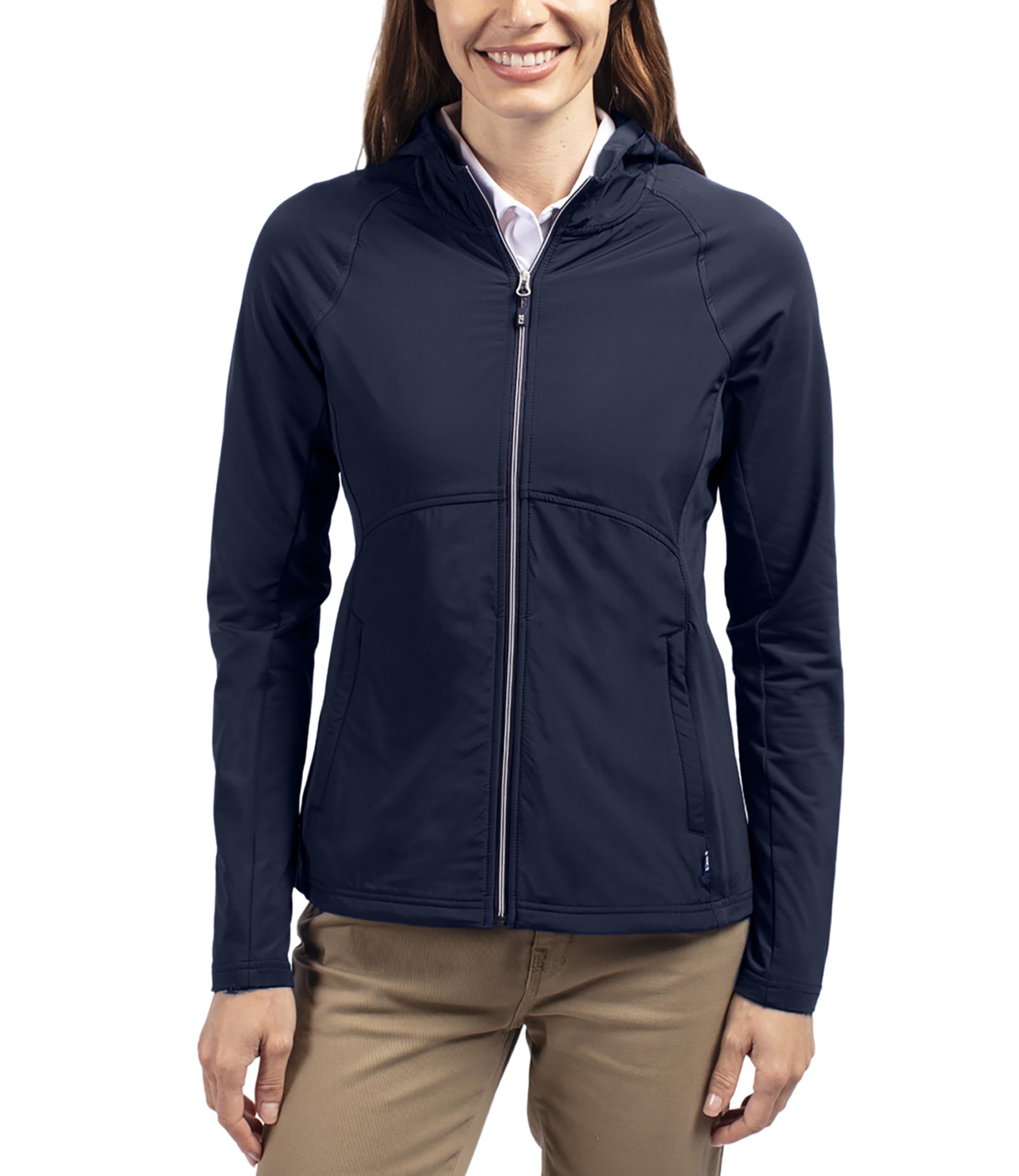 Cutter & Buck Women's Adapt Hybrid Full Zip Hoodie