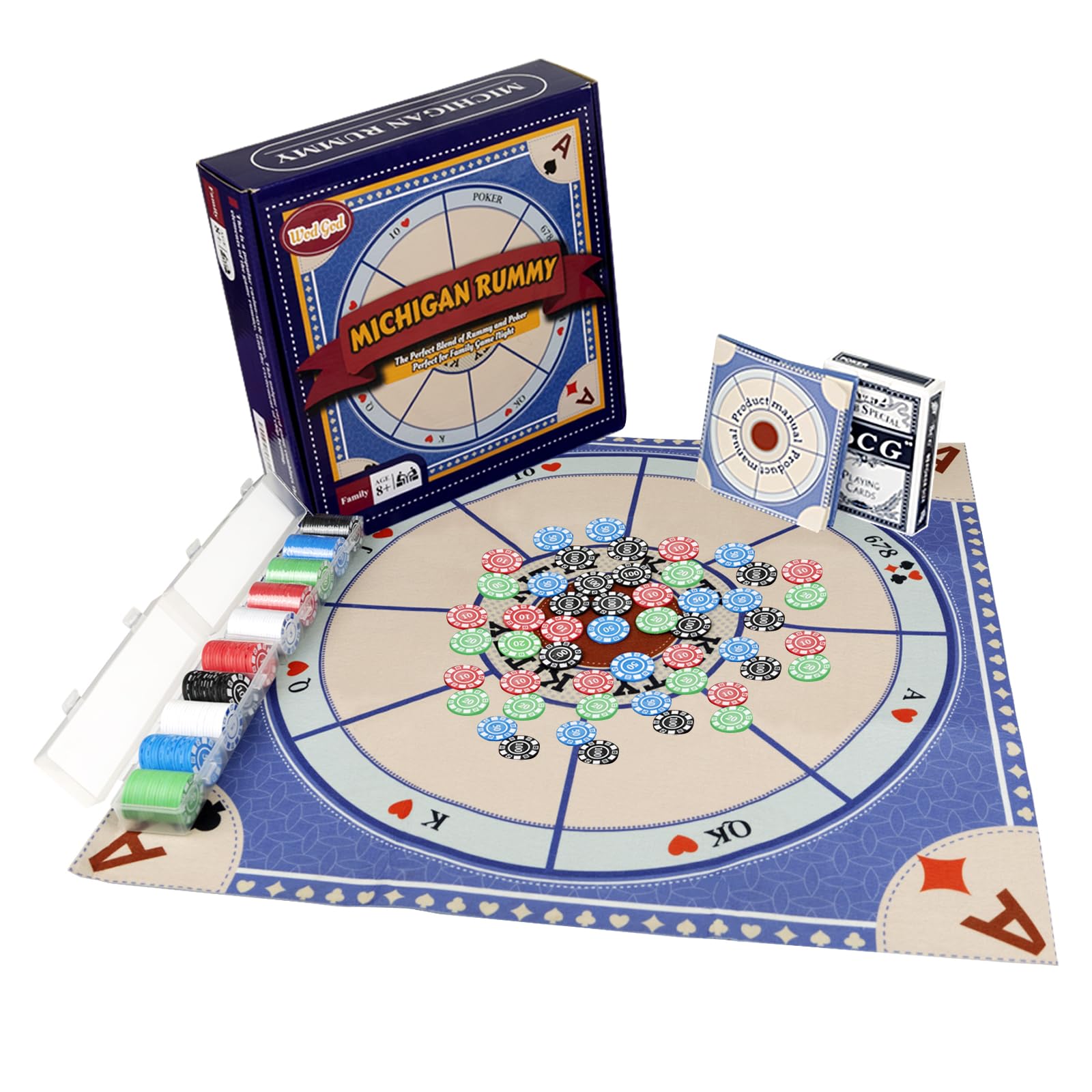 Amazon.com: Michigan Rummy Deluxe Board Game Set,Tripoli Board
