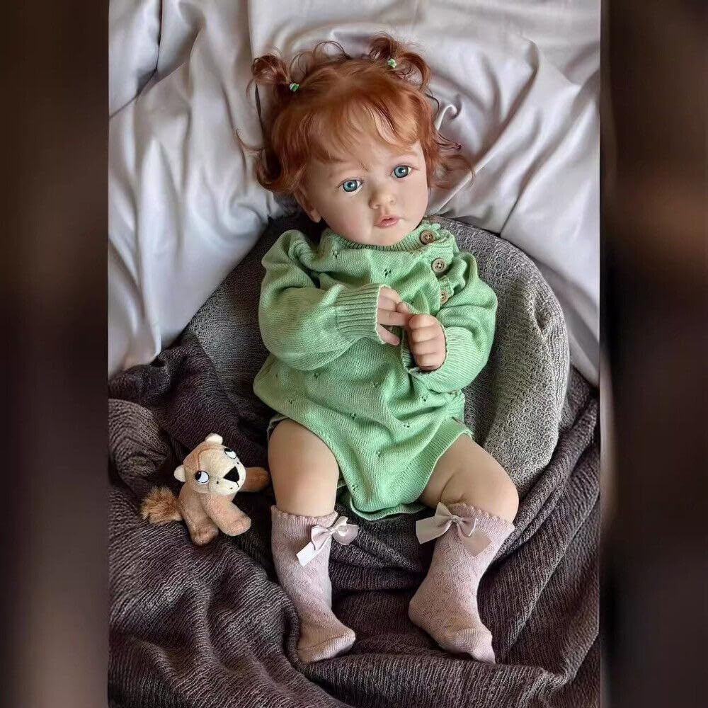 Amazon | Protowリボーンドール 60cmリアル明るいオレンジ色の髪の