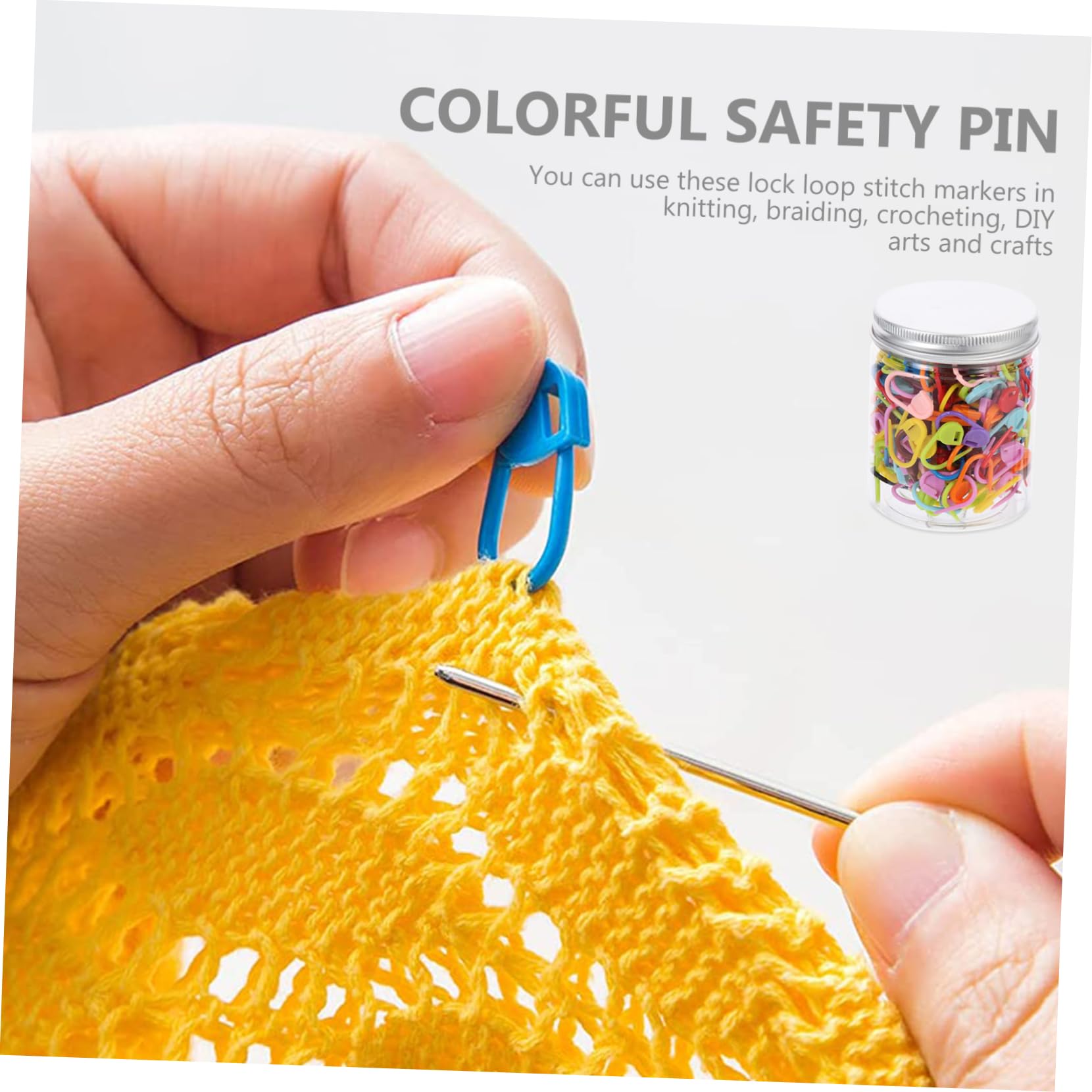 2piezas Marcadores De Costura y Crochet De Plástico De Marcadores De Puntos Resistentes Para Tejer y Bordar Para Proyectos De Manualidades