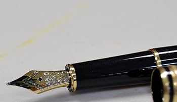 MONT BLANC 万年筆 黒 ゴールド装飾　144 90s Amazon | Montblanc Meisterstuck クラシック万年筆 144