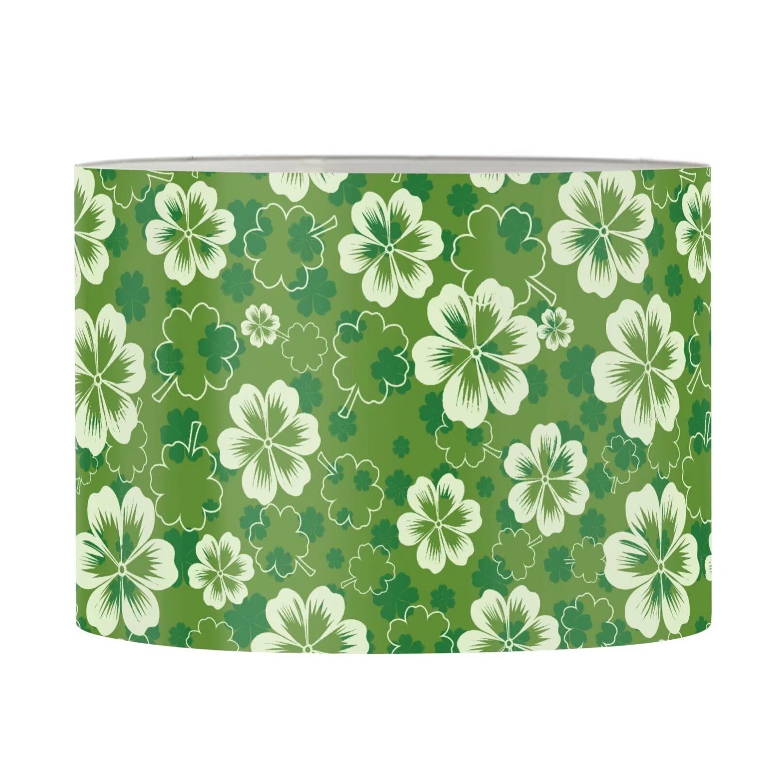 FANCOSAN St. Patrick's Day Decor Lampshade for Women Men Green Leaves Lightweight Lampshades Cover for Study Room Bedroom Dorm Room S — image 1