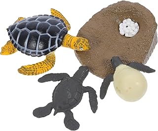 CIYODO 1 Conjunto De Brinquedo De Sapo Com Ciclo De Crescimento Animal Mini Animais De Plástico Animais Marinhos De Plástico Modelo De Animais De Simulação Brinquedo De Tartaruga