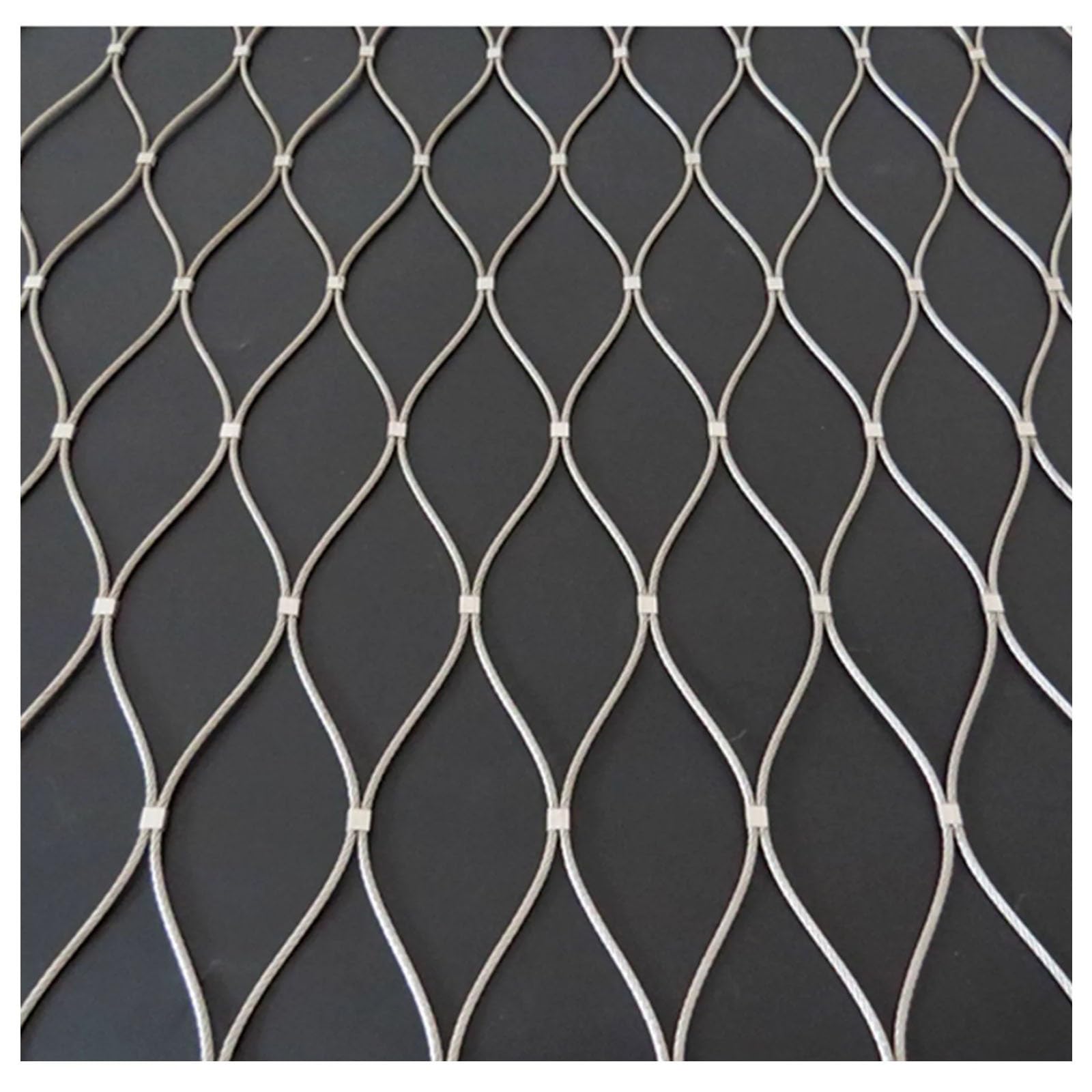 304 Malla De Cuerda De Acero Inoxidable,Acero Inoxidable Malla Cuerda No Es Fácil Romper,malla electrosoldada,malla metalica galvanizada,Red Antirrobo Y AnticaíDa(L0.7xW5m/L2.29xW16.40ft)