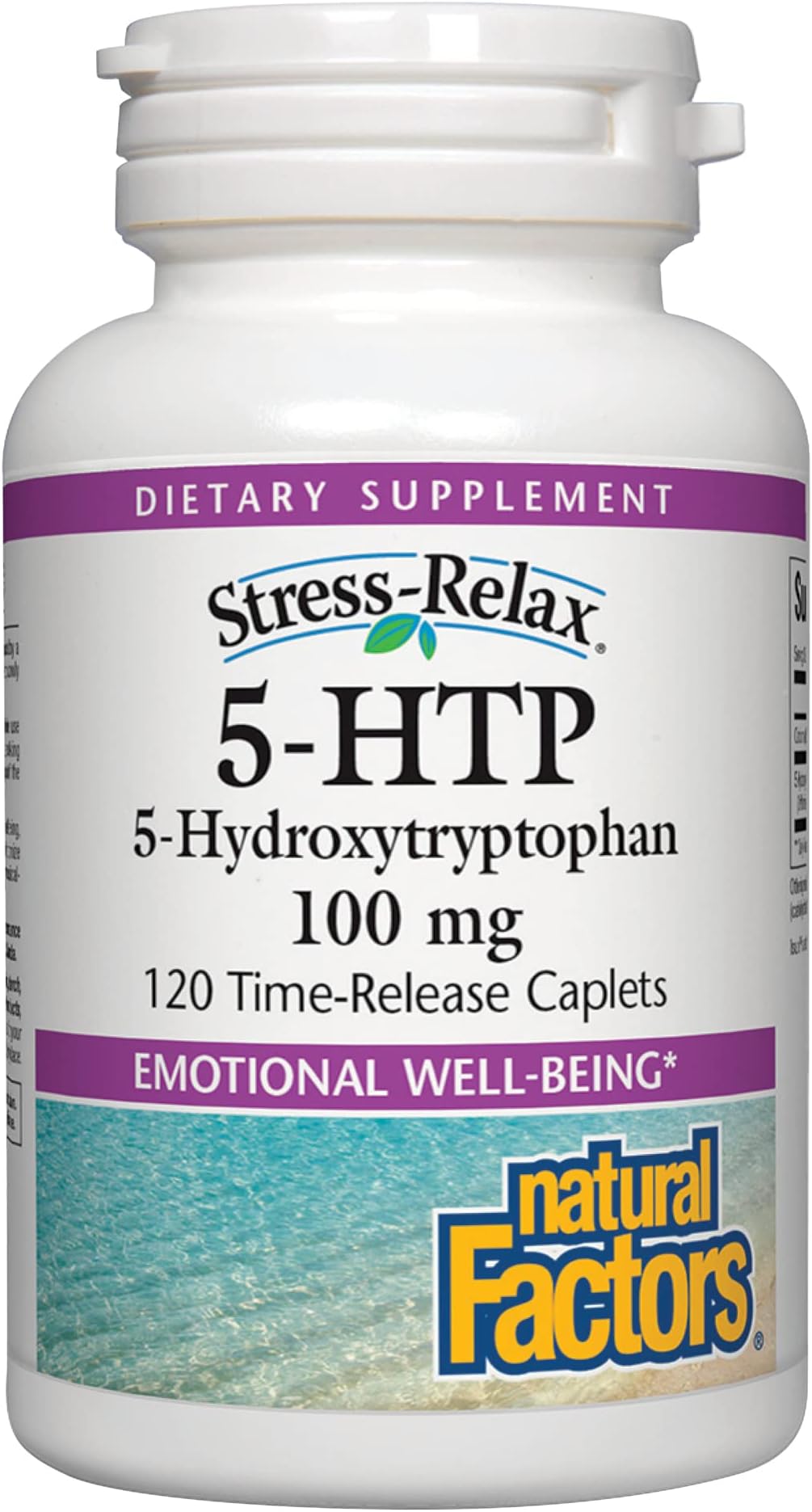 Natural Factors, StressRelax 5HTP 100 mg, suplemento de