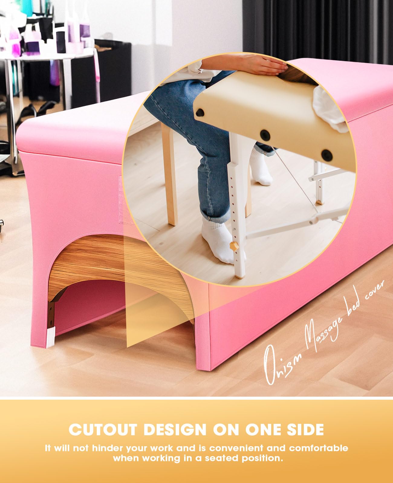 Onism Lash Bed Cover, Waterproof PU Leather Table Cover