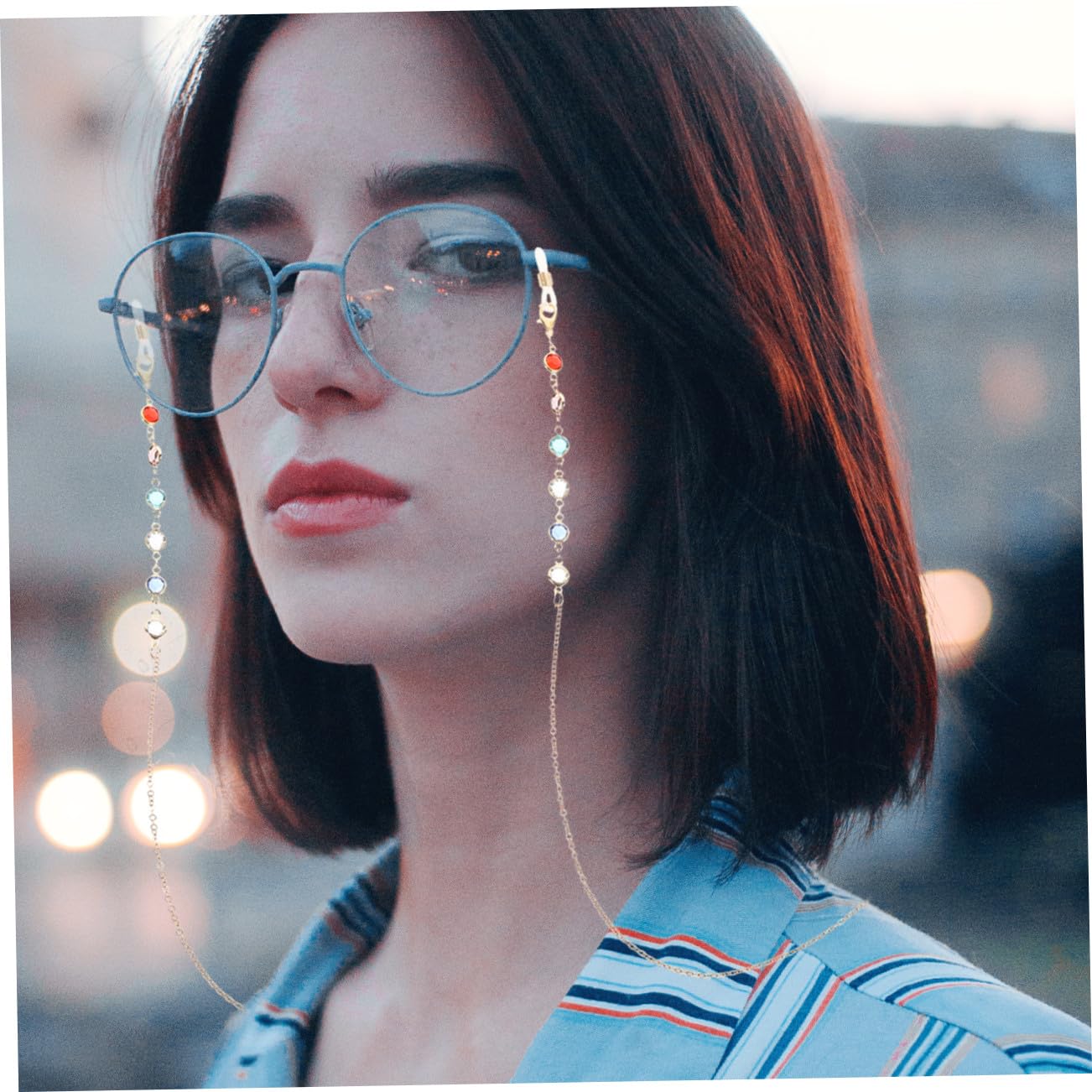 Beaupretty Gafas De Cuerda Cable Cadena De Anteojos Accesorios Moda Cordones De Anteojos Para Mujer Soportes Para Anteojos Alrededor Del Cuello Gel De Sílice