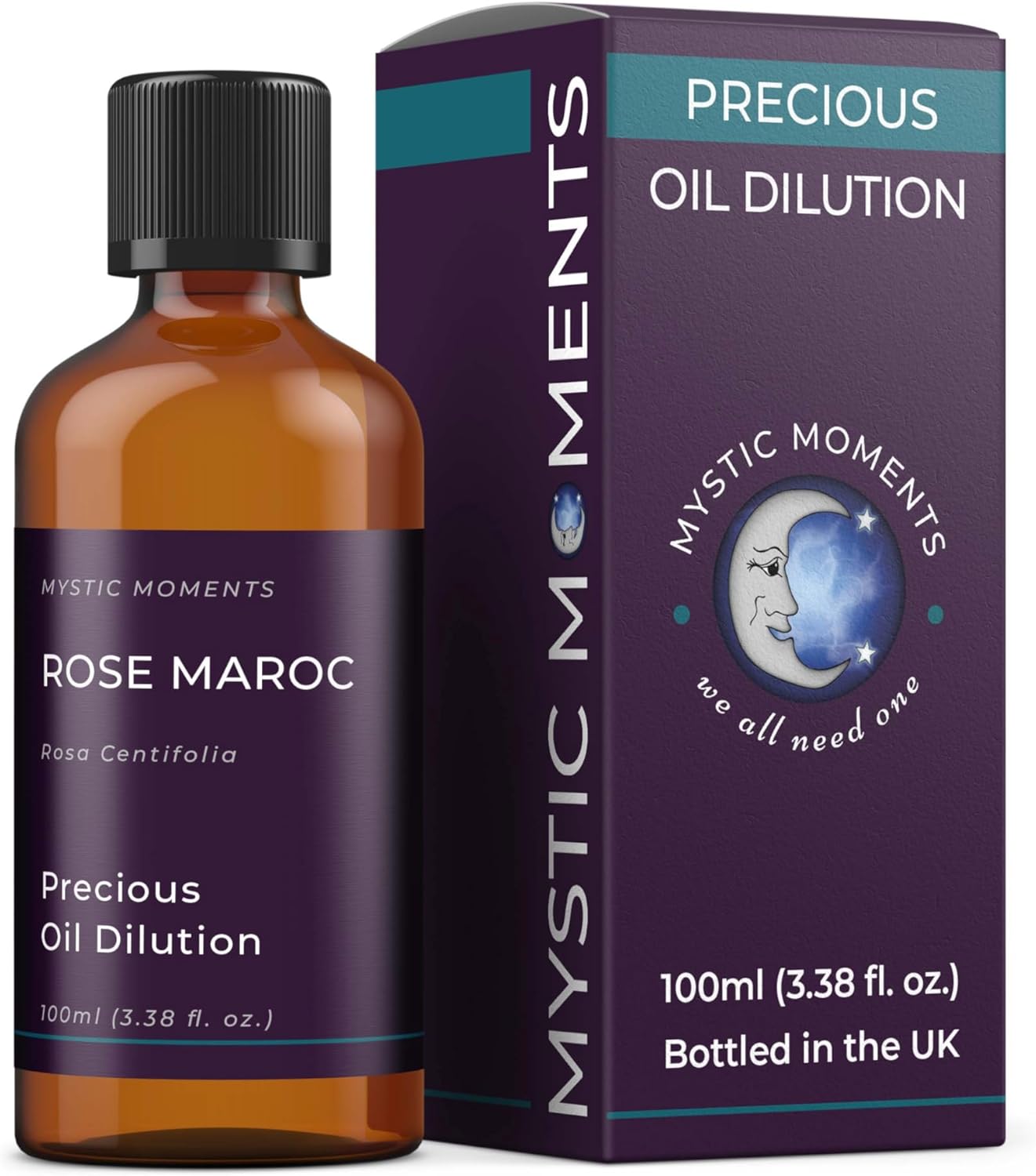 Mystic Moments Rose Maroc Absolute Oil Dilution - 100ml - 3% Jojoba Blend