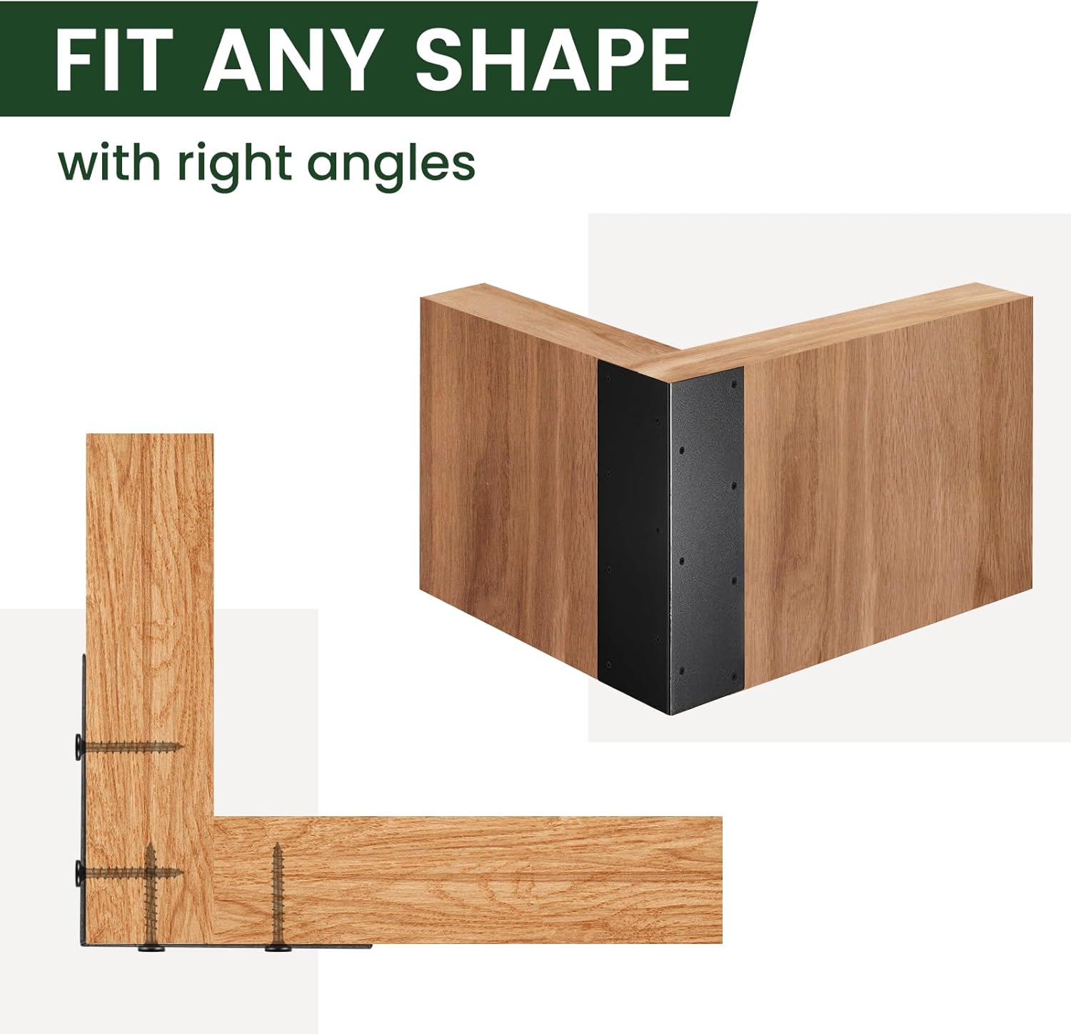 Set of 16 Raised Garden Corner Brackets, 11 inch Raised Bed Corner Brackets with Screws, Rust Resistant Metal Connectors for Furniture Flower Vegetable Planter, 3 inch Wide