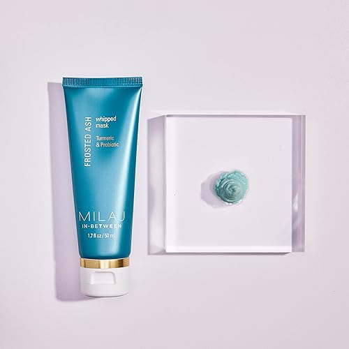 Miniatura 8 de MILAJ Mascarilla facial probiótica y cúrcuma de ceniza esmerilada  Mascarilla hidratante batida y limpiador profundo de poros  Cuidado de la piel