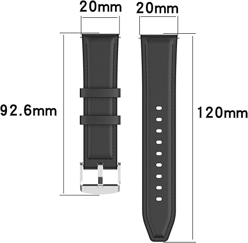 Miniatura 2 de TenCloud Bandas compatibles con Amazfit GTS 2 Band, banda de liberación rápida de 0.787in, correa de cuero de repuesto suave para GTS 2GTS Smartwatch