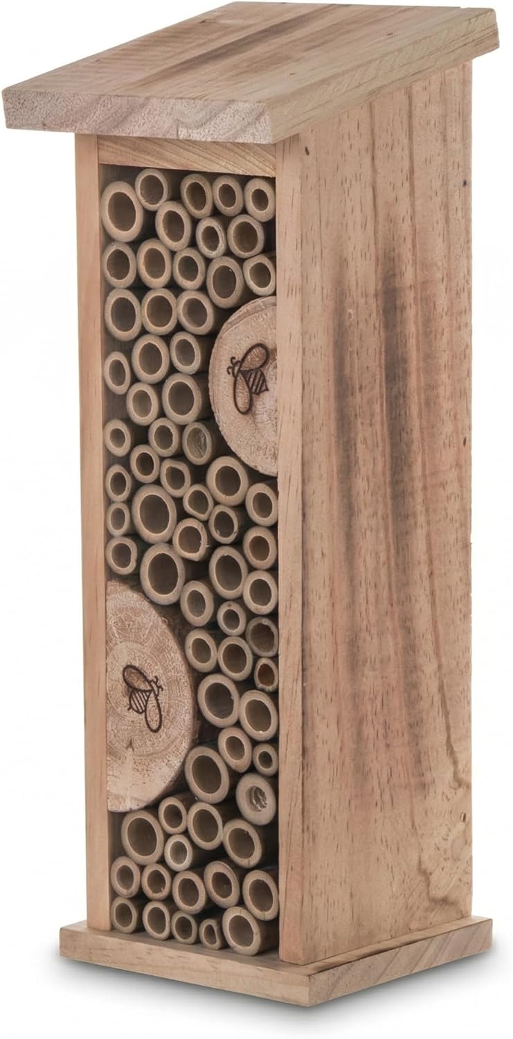 Bird House Bee Hive Wooden Insects House Hanging Bamboo Insect Hotels for Outdoor Garden Decorative