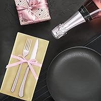 Vista 8 de Aneco Servilletas de satén cuadradas de 20 x 20 pulgadas, servilletas de cena de boda, fiesta, servilletas de mesa suaves para bodas románticas