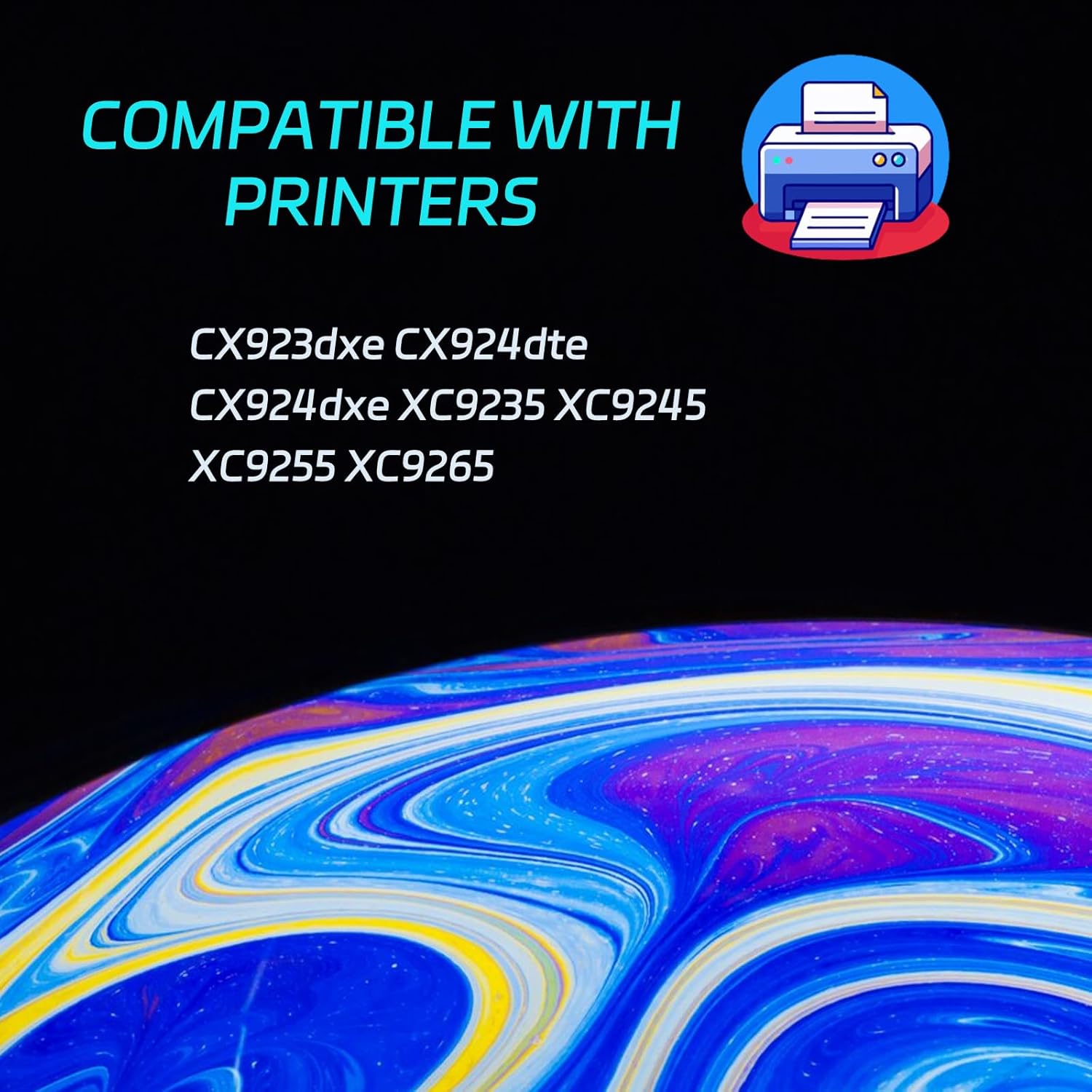 High Yield 41X1598 Developer Unit Compatible for Lexmark CX923dxe CX924dte CX924dxe XC9235 XC9245 XC9255 XC9265 Printers, Print Clearly (4-Pack BK/C/M/Y)