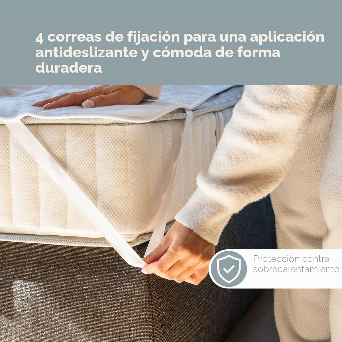 ProfiCare Manta térmica eléctrica calefactable, 70 x 150 cm, con Apagado automático, 3 Niveles Ajustables y protección contra sobrecalentamiento, Manta eléctrica con Calentamiento rápido