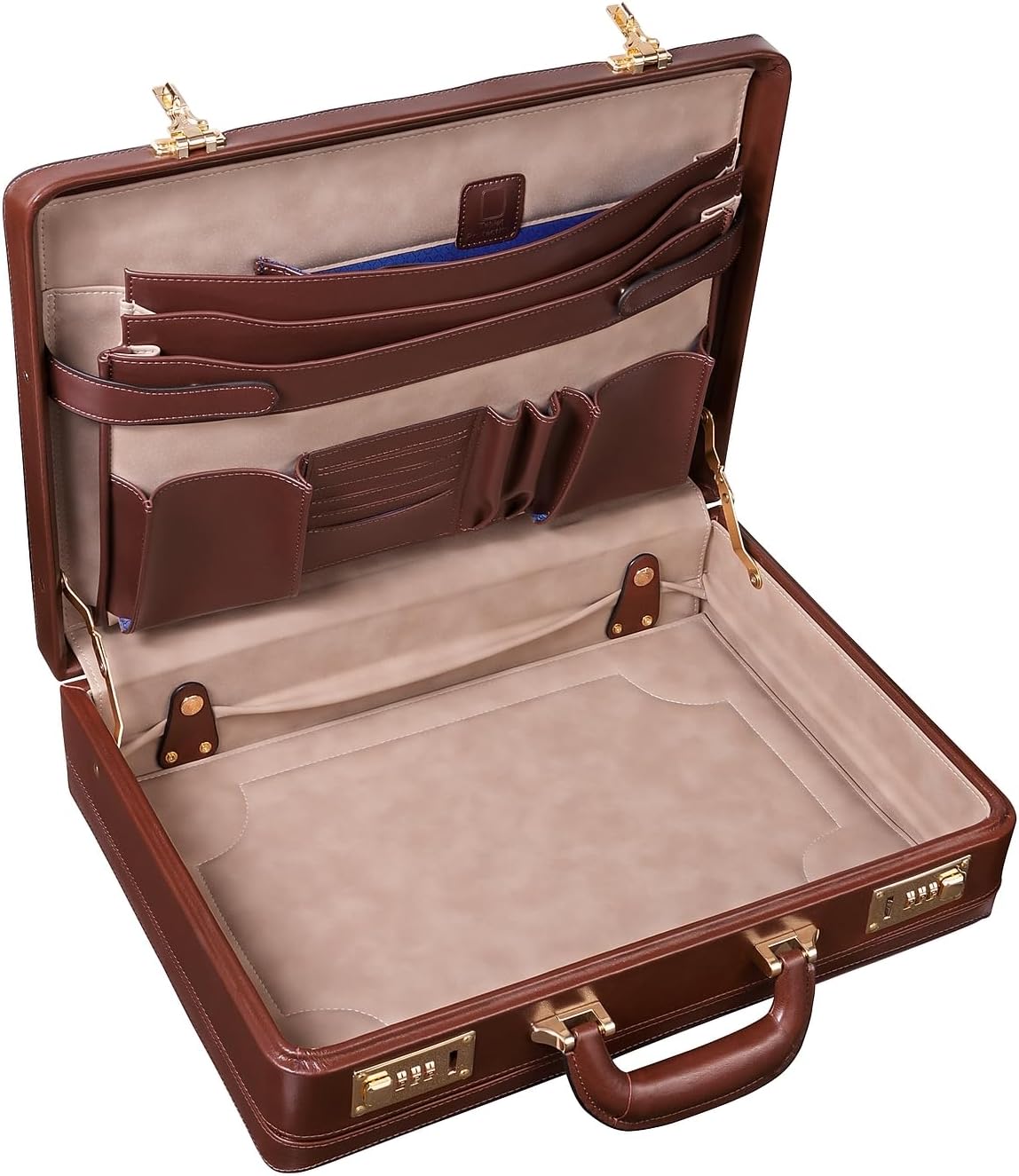 McKlein HARPER, Leather 4.5" Expandable Laptop/Computer & Tablet Business Briefcase Attaché Bag, Men Women Laptop Briefcase, Laptop Compartment bag, Tablet Pocket bag, Business Bags, Travel Cases