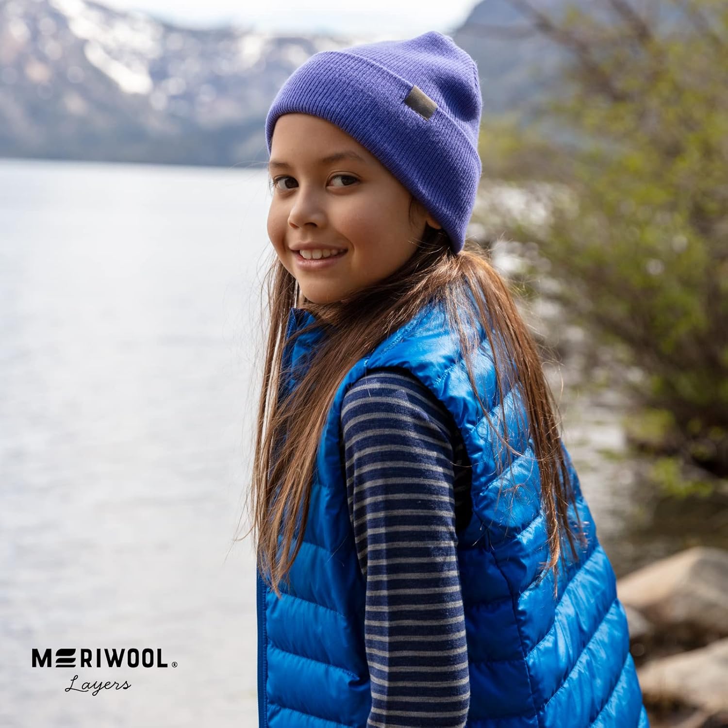 MERIWOOL Kids’ Beanie - Merino Wool Ribbed Knit Winter Hat for Boys and Girls - Image 5