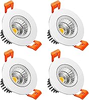 Vista 8 de LightingWill Downlight LED regulable de 2 pulgadas, luz de techo empotrable COB de 3 W, blanco ultra cálido 2700 K, CRI80, equivalente a bombillas