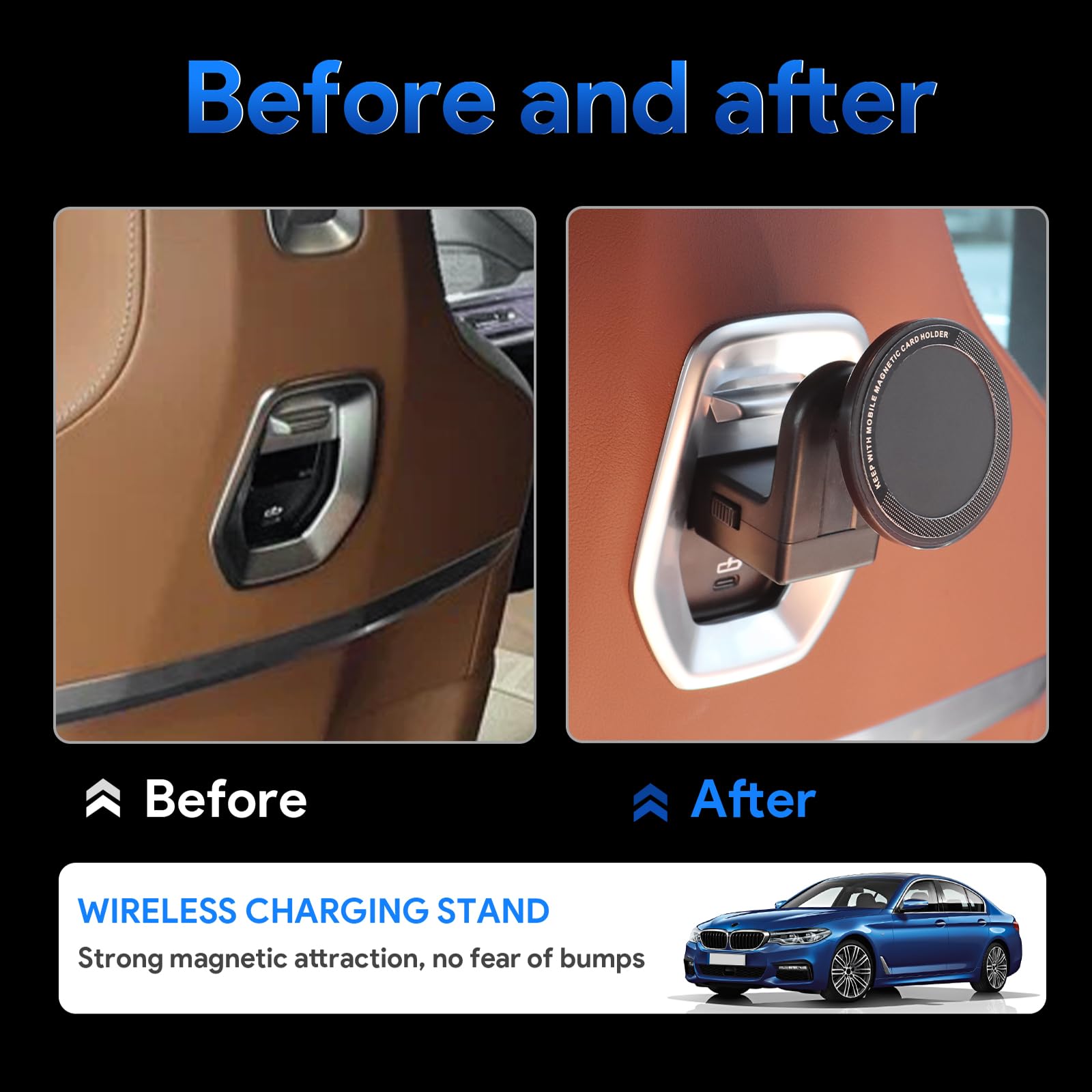 Auto Tablet Halterung Tablethalterungen für BMW X3 X5 X6 i20 i5 G70 G06 G05 G60 G61 G45 Mag-Safe Autohalterung Handyhalterung Magnetische KFZ Zubehör (mit Magnetbefestigung)