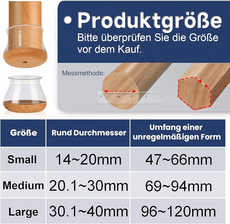 RKELA Szilikon Szék Lábvédő Sapka 16db Filc Csúsztatóval 14-20mm