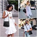 Crossbody Bag for Women, Multi Pocket Casual Crossbody Purse Leather Women Purse Adjustable Strap Shoulder Bag Handbags