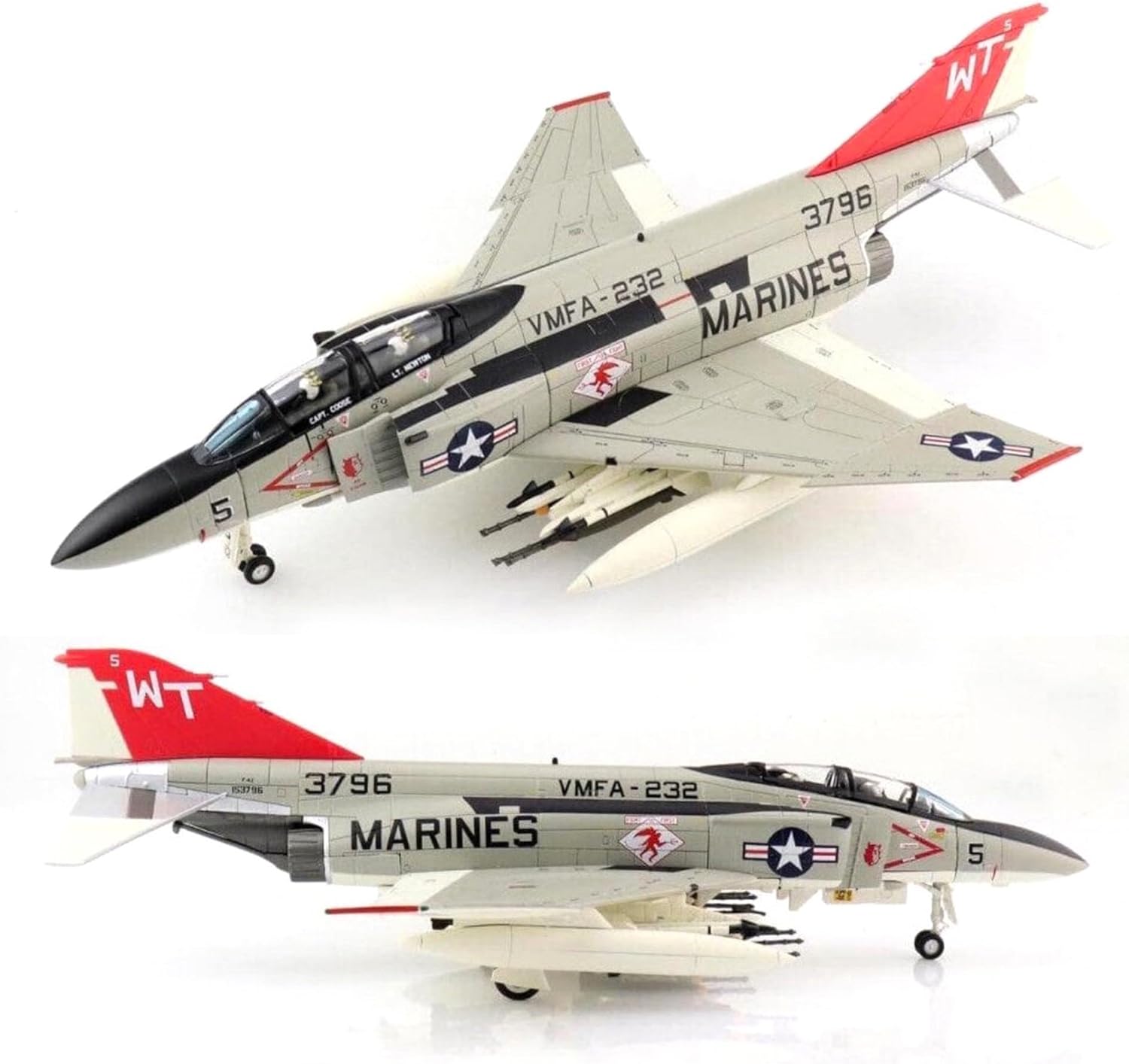 1 72 for US Marine Corps VMFA-232 Squadron F-4J Fighter Scale Die-cast Alloy Aircraft Display Hobby Playgame Kit