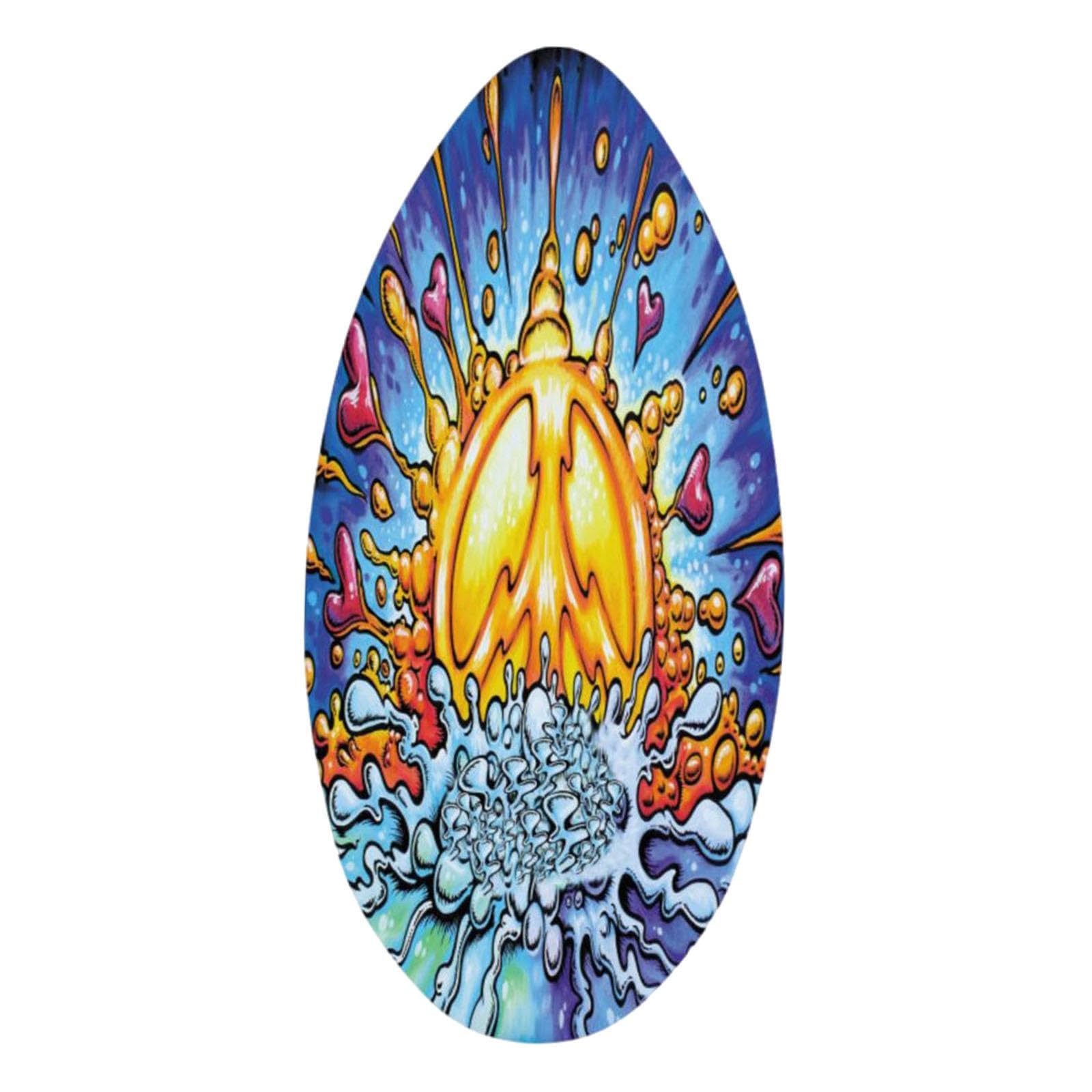 Oshhni Skimboard Surfbrett Stehend 30'' Anti Slip Skim Board Surfbrett für Universal Teens Alle Skimming