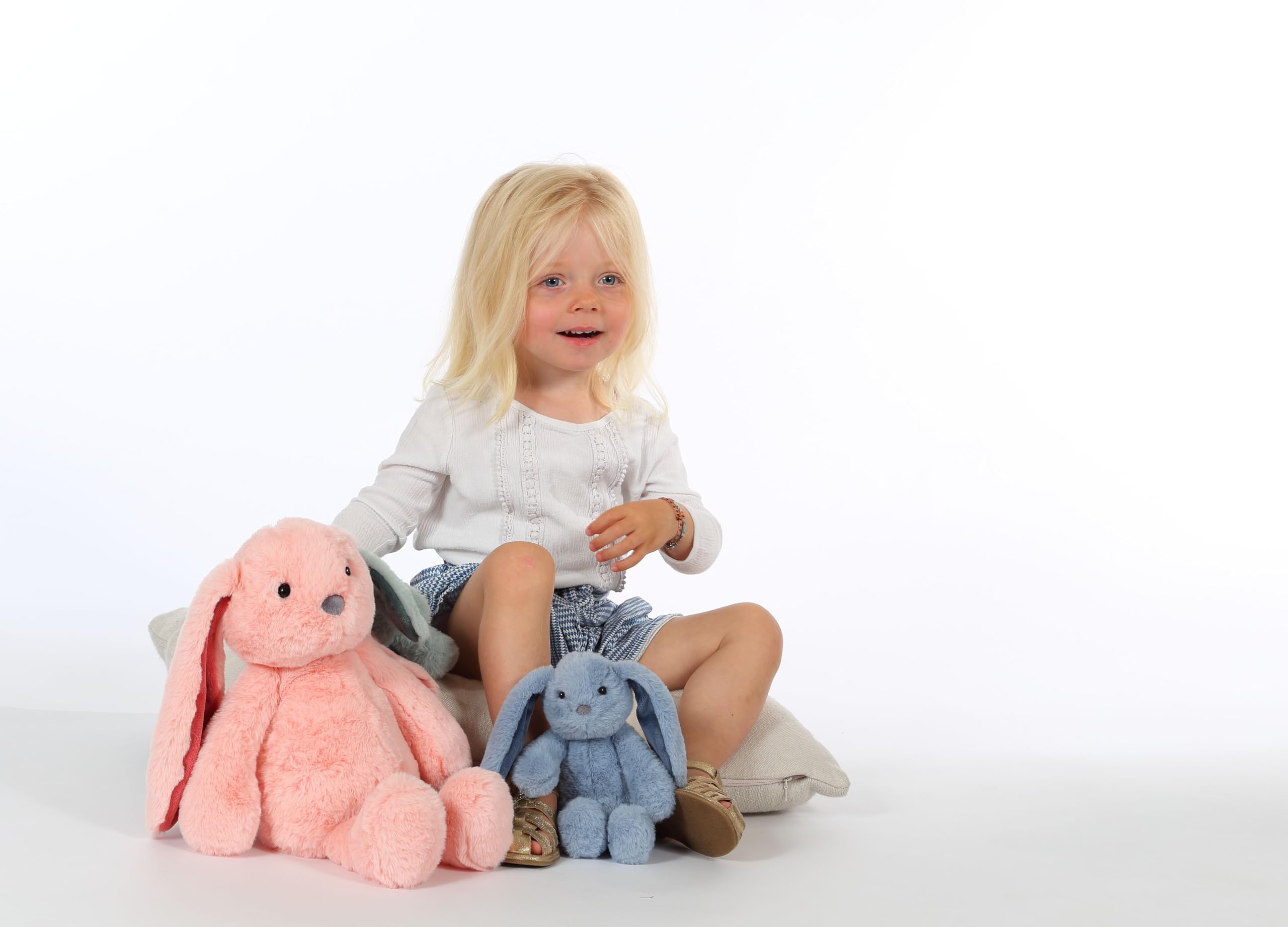 Gipsy Toys Trendy Bunny – Coniglio In Peluche 16 Cm, Colore Verde Acqua, Super Morbido, Dai Colori Pastello, Dalla Nascita
