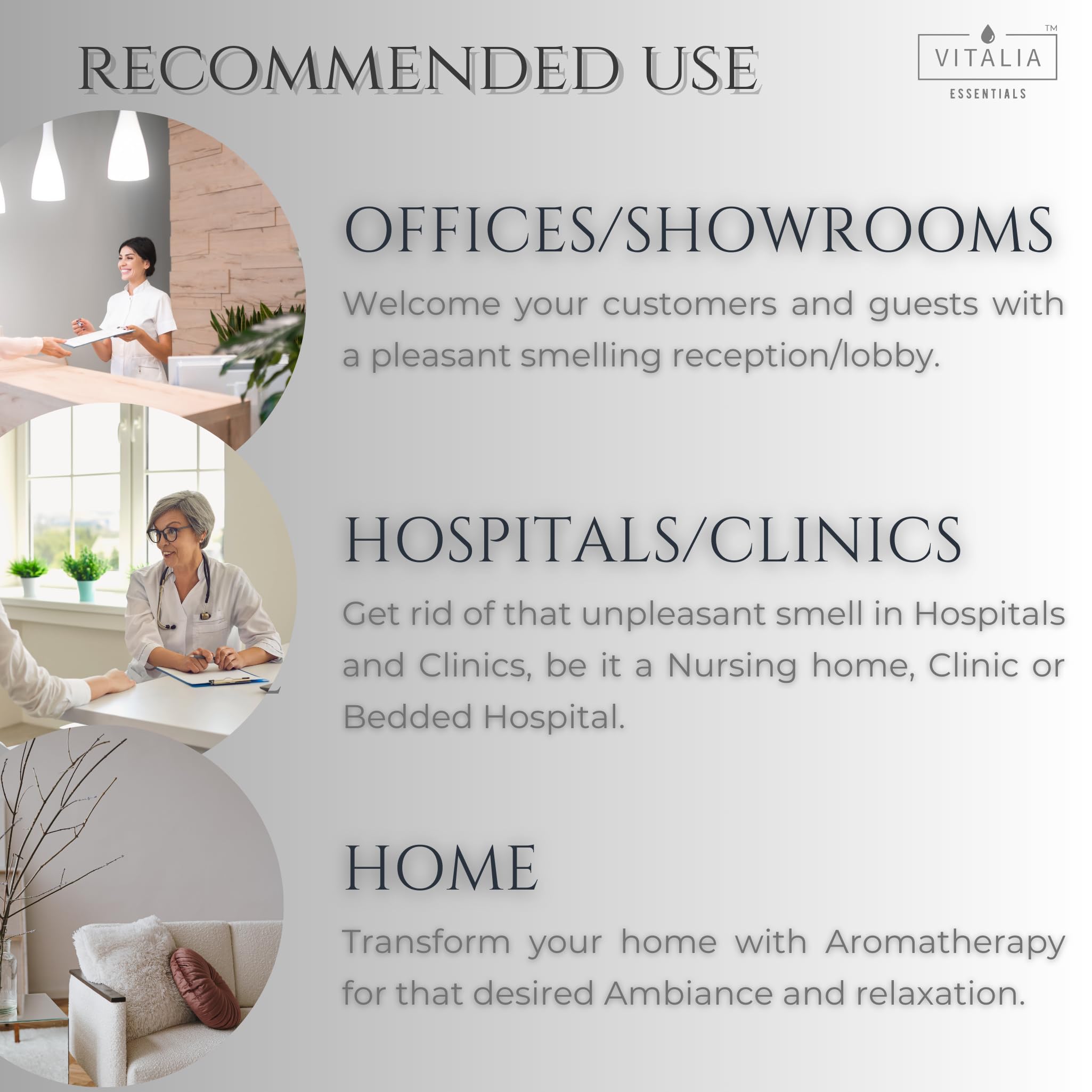 Vitalia Essentials Russian Rose - Luxury Collection Automatic Room Freshener| Electric Air Freshener for Room & Bathroom | 1 Machine + 1 Refill 45ml | 3W Low Power Consumption | Mild - Image 7 thumbnail