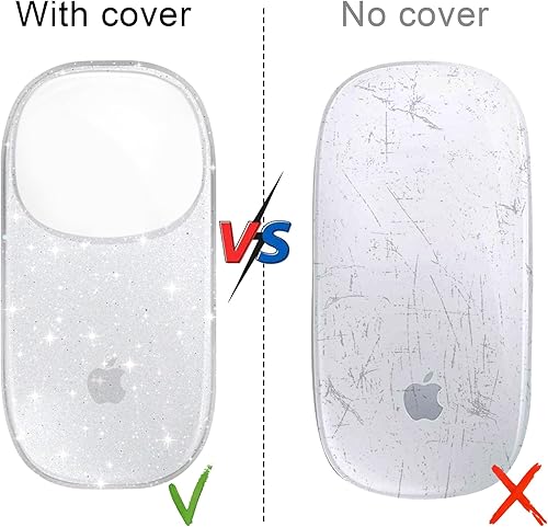 Miniatura 7 de B BELK Funda compatible con Apple Magic Mouse 1 y 2, funda rígida de plástico transparente ultrafina para Magic Mouse, 3 capas resistente a caídas y