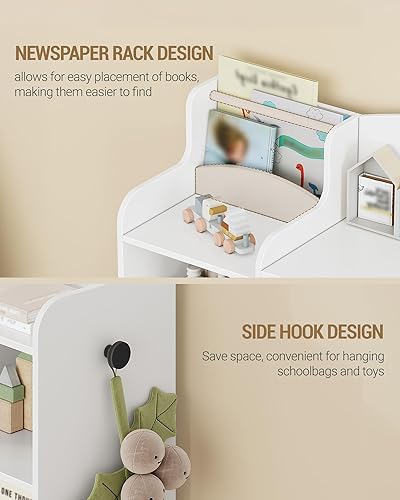 Miniatura 9 de Organizador de almacenamiento de juguetes, estante de juguetes con 8 contenedores de almacenamiento, almacenamiento de sala de juegos, estantería
