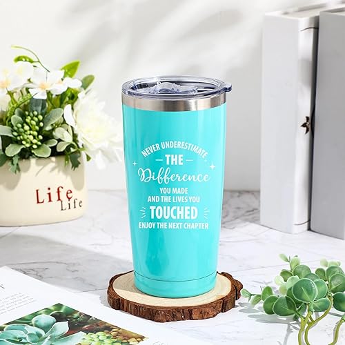 Miniatura 7 de Regalos de agradecimiento para empleados, regalos de agradecimiento a granel, vaso inspirador con texto en inglés "You are Awesome You are Awome",