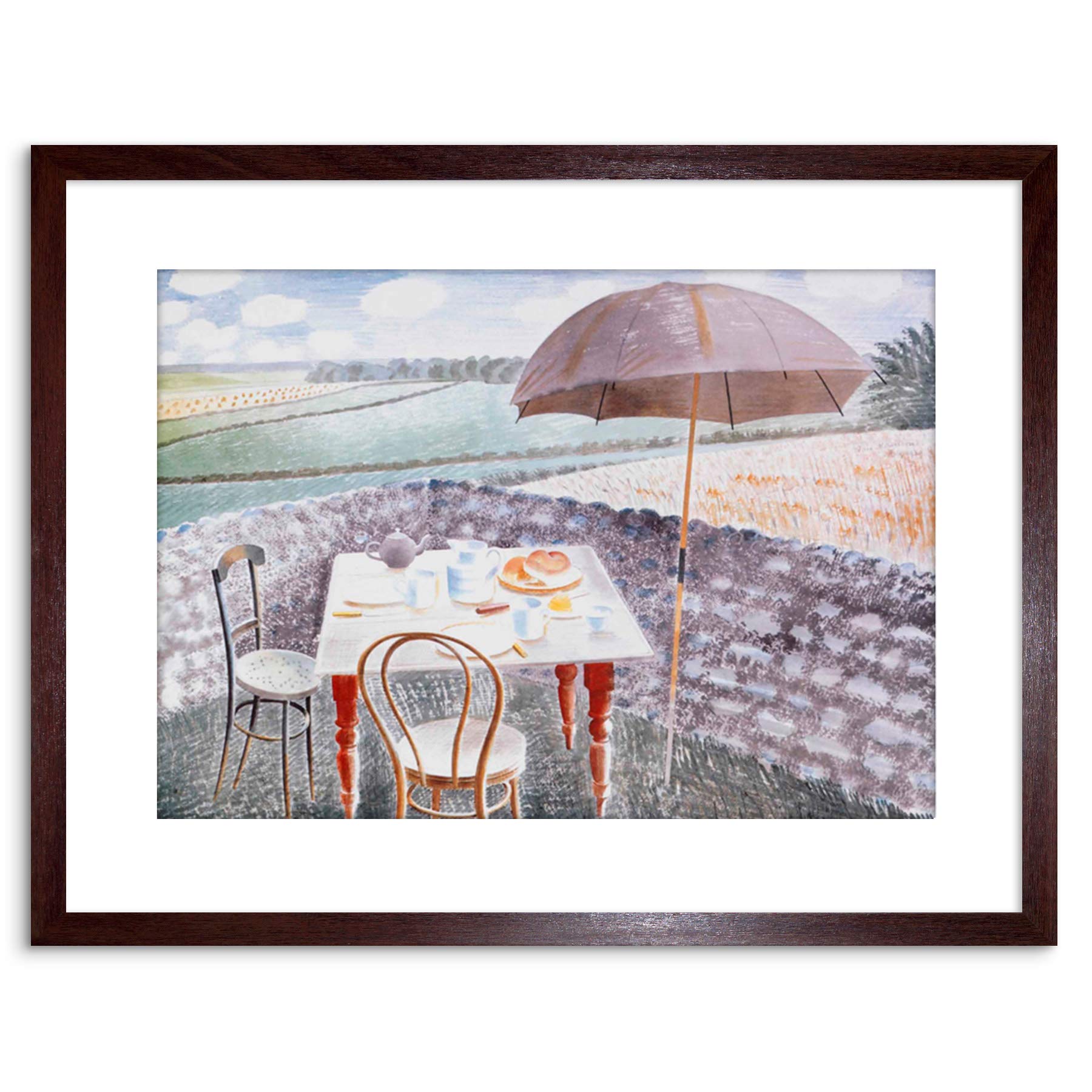 Wee Blue Coo Eric Ravilious Tea Furlongs 1939 Framed Wall Art Print