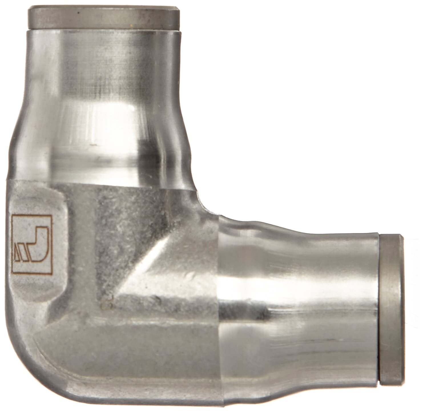 Legris 3802 12 00 Stainless Steel 316 Push-to-Connect Fitting, 90 Degree Union Elbow, 12 mm Tube OD