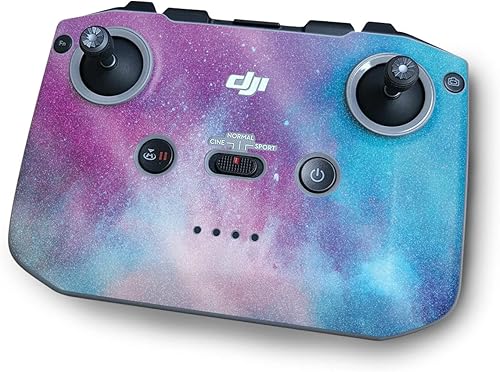 MightySkins - Piel brillante con purpurina compatible con el controlador DJI RC-N1 - Cotton Candy Sky | Acabado protector y duradero con purpurina |