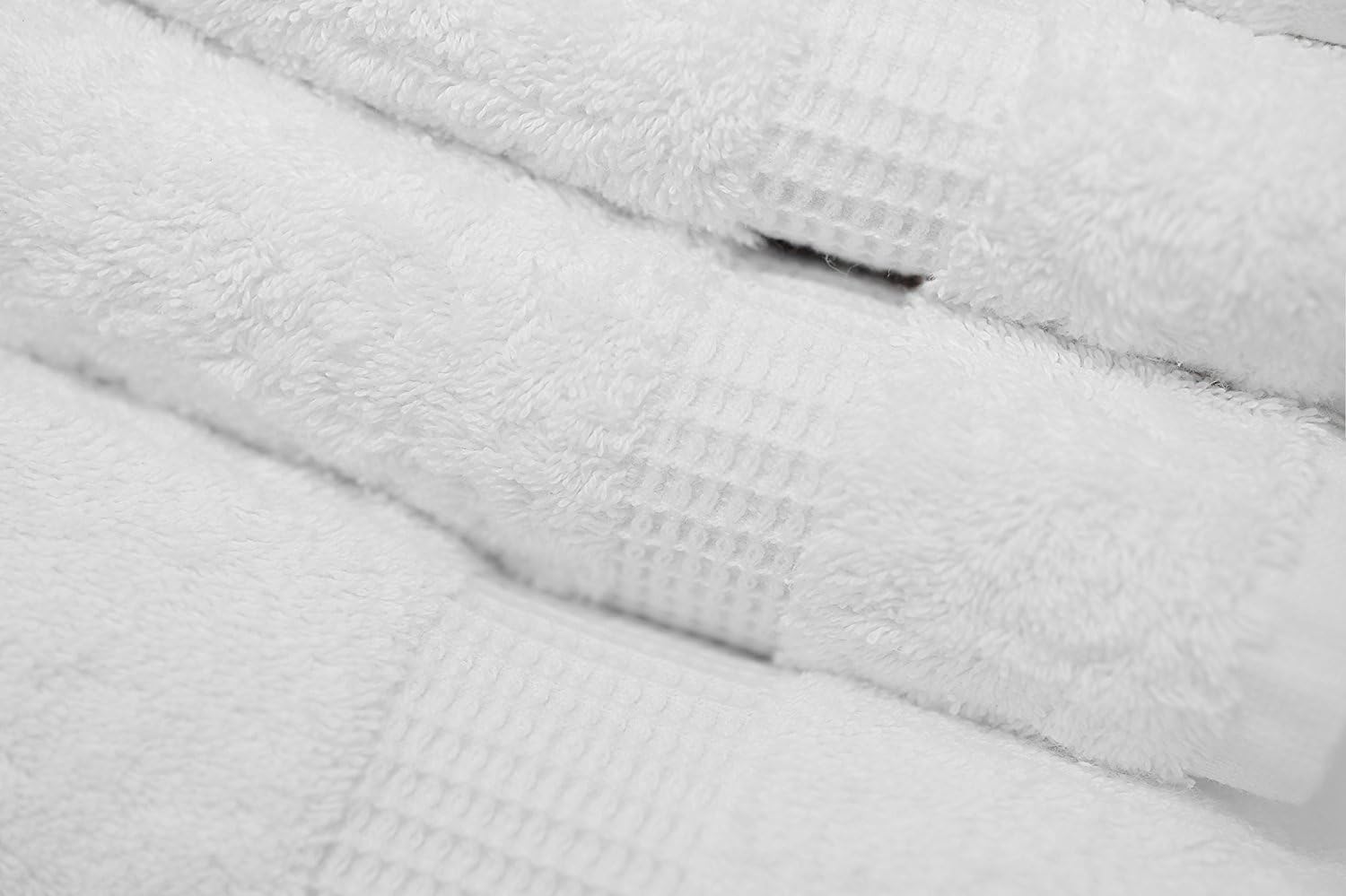 - 600 GSM Egyptian Cotton 6- Piece Towel Set, White