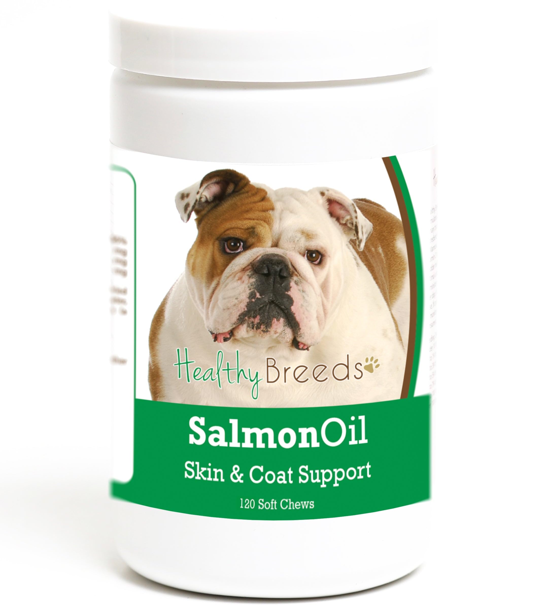 Healthy Breeds Bulldog Salmon Oil Soft Chews 120 Count