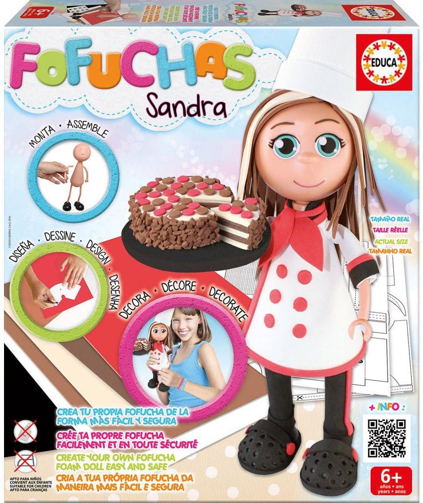 KD Toys Educa Borras 17036 "Fofucha Michelle Doll