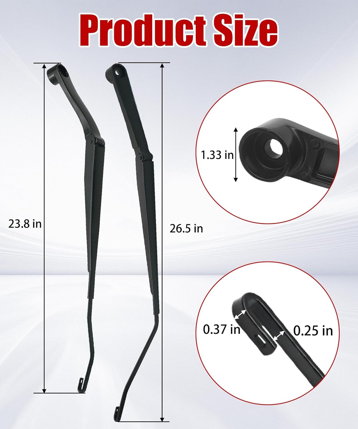 1 Pair Front Windshield Wiper Arm Replacement Kit Compatible With 2011-2016 Chevrolet Cruze, Replace 95971328 95971329