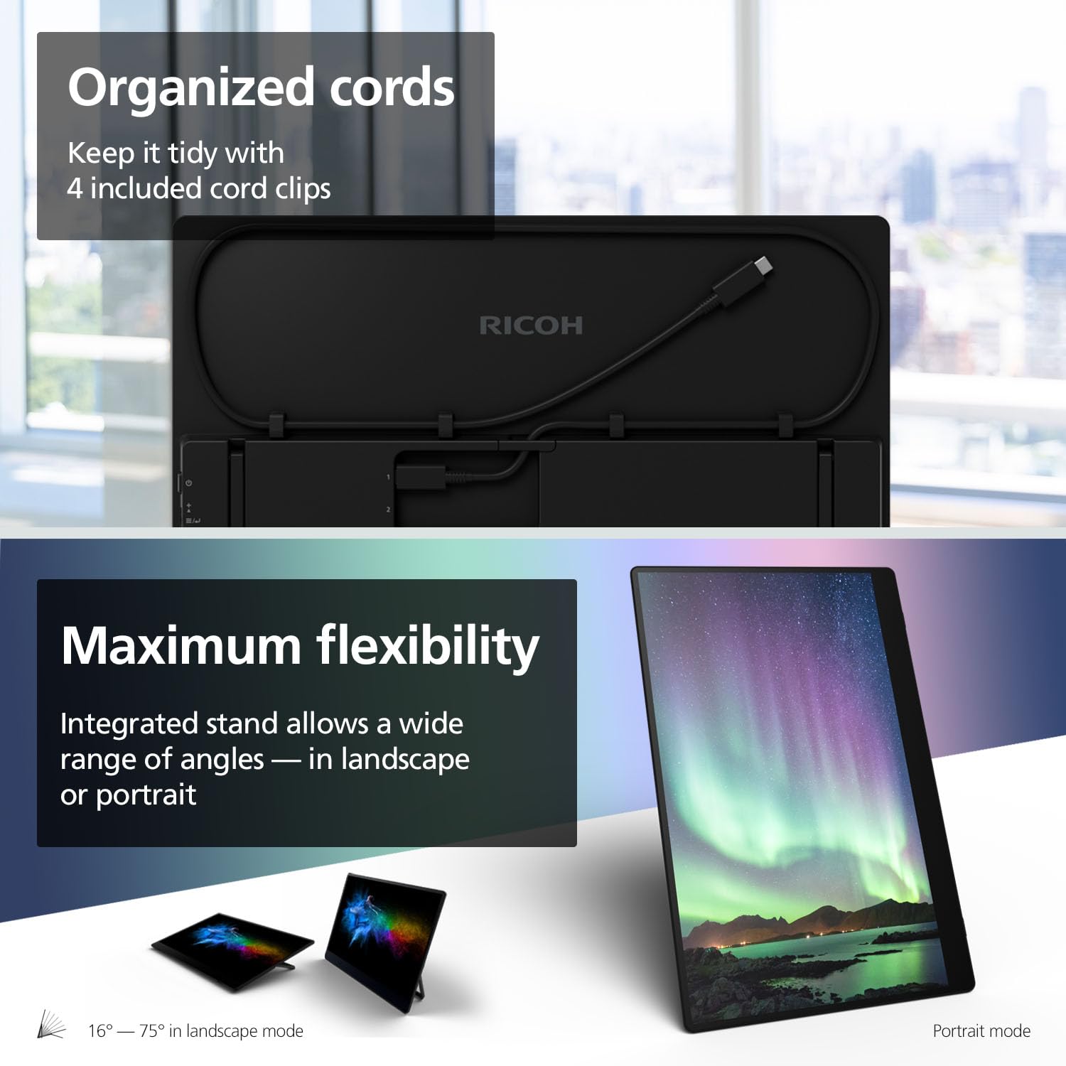 Amazon.co.jp: Ricoh 150 ポータブル 15.6インチ ビビッドOLED 300nit
