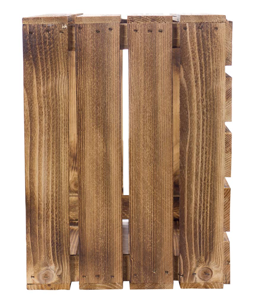 3er set massive Obstkiste Apfelkiste Weinkiste aus dem Alten Land +++ 50 x 40 x 30 cm (GEFLAMMT)
