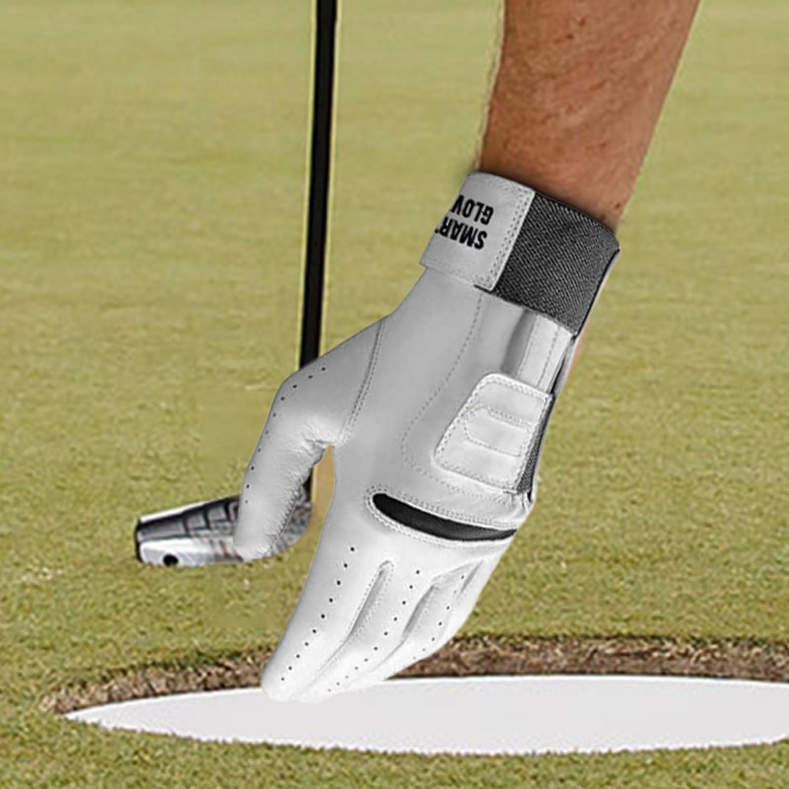 Guanti da golf per mancini e destrimani, guanti da golf per | pratica, Guanti da 2 in 1 con fermo per polso, Attrezzatura da in pelle da uomo per principianti, professionisti e