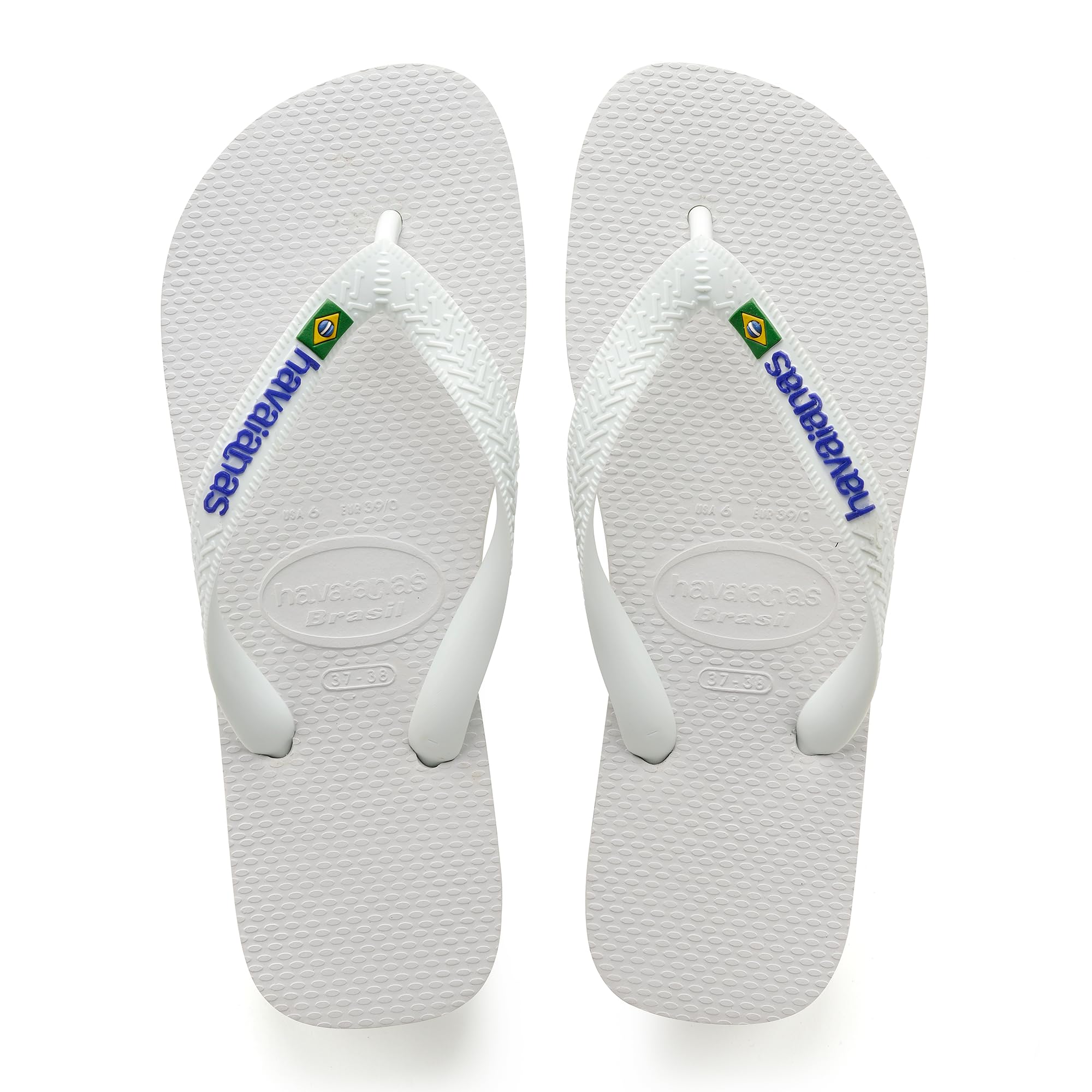 Havaianas - Brasil Logo, Infradito Iconiche, Comode E Resistenti, Strisce con la Bandiera Del Brasile E Suola Antiscivolo Con Strisce Colorate, Unisex Adulti
