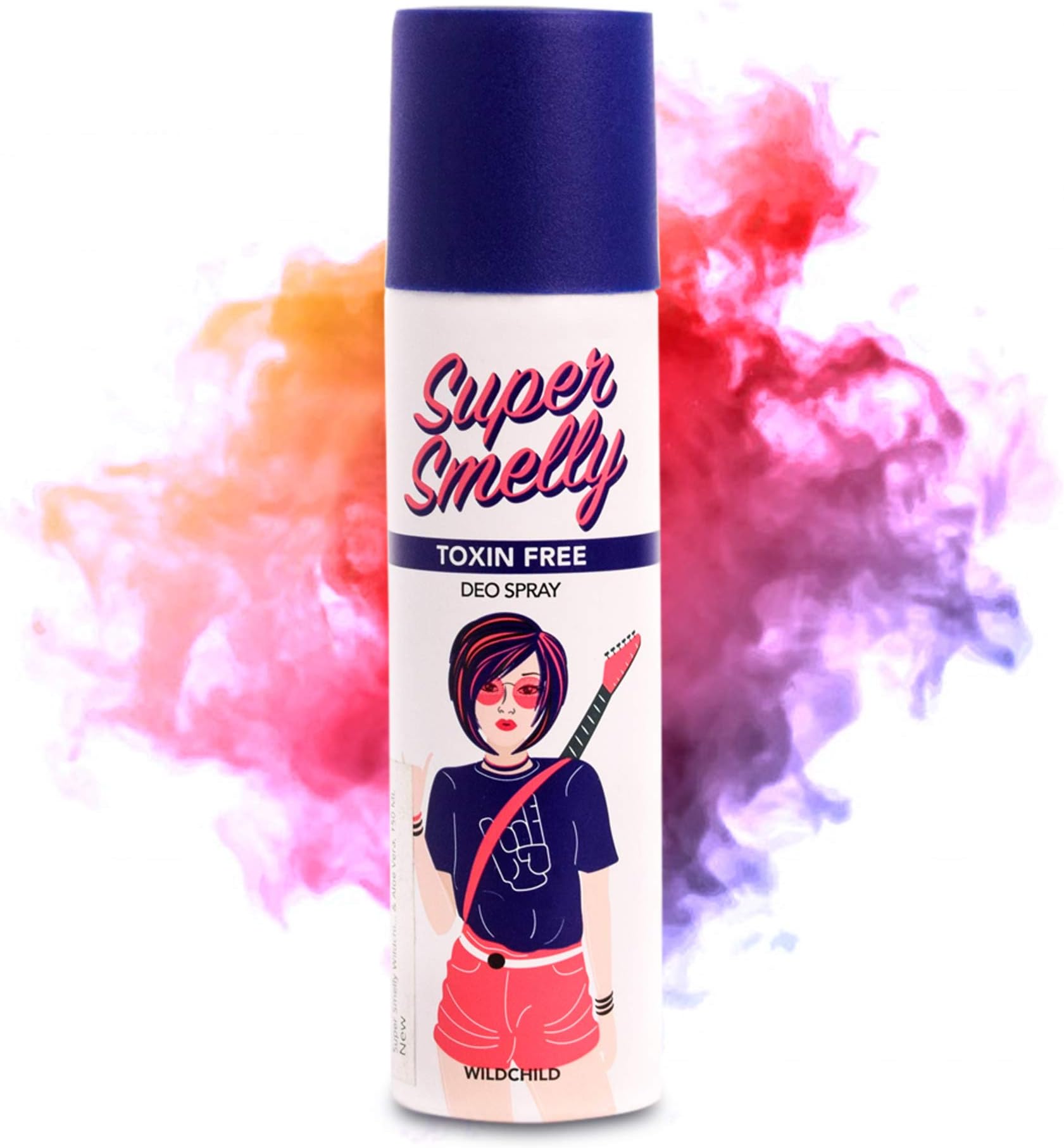 Super Smelly Wildchild Natural & Long Lasting Deodorant Spray For Women - 150 ML| Strong Aqua Smell | Skin Friendly Deo |