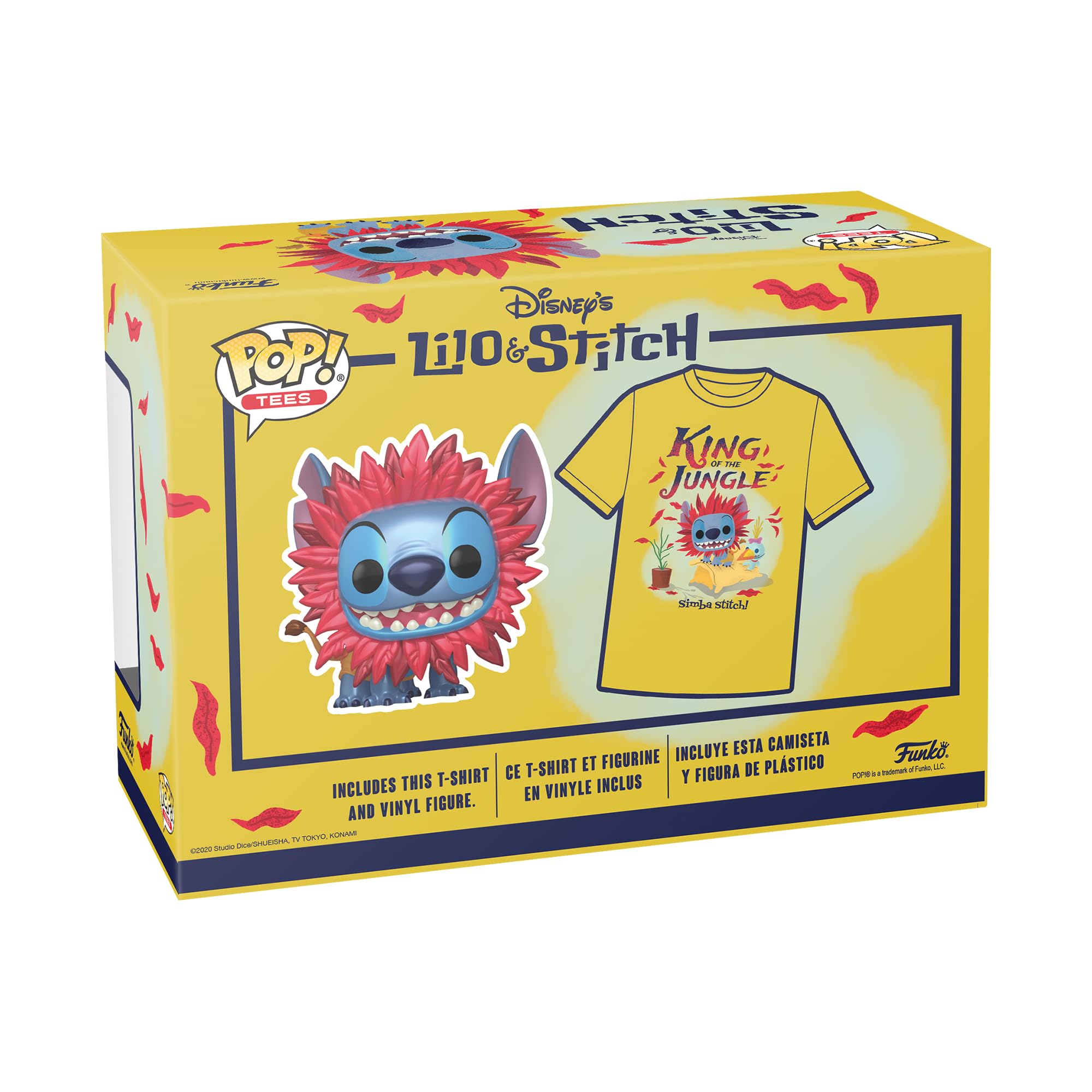Funko POP! & Tee: Stitch Costume, Simba, M, T-Shirt, Clothes With Collectable Vinyl Figure, Gift Idea - Image 3