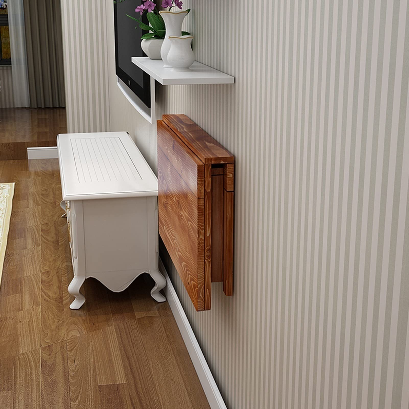 Table à manger flottante et pliable gain de place pour cuisine et bureau